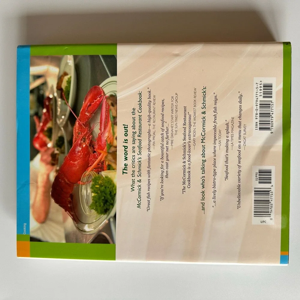 McCormick & Schmick's Seafood Cookbook King 2008 Hardcover 2nd Ed DJ Very‎ Good